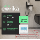 Комплект теплого пола EWRIKA MAT EWR 150-1,5 с терморегулятором ТЕП51Б белым, электронным