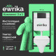 Комплект Унитаз подвесной STWORKI Дублин SETK3504-0605-001-1-6000 с микролифтом + Инсталляция EWRIKA ProLT 0026-2020 + Кнопка 0044 черная матовая
