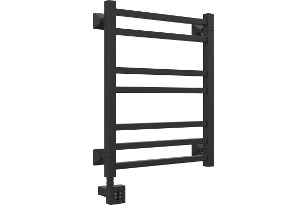 Полотенцесушитель электрический EWRIKA Кассандра Pg 60x50 L, черный матовый