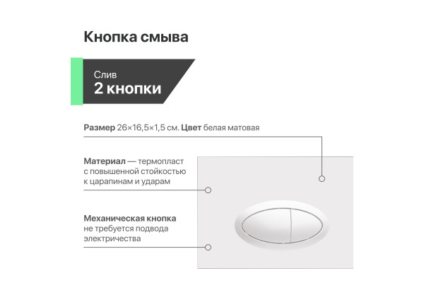 Комплект  Унитаз подвесной IDDIS Blanco BLARDSEi25 безободковый, с микролифтом + Система инсталляции для унитазов EWRIKA ProLT 0026-2020 + Кнопка смыв