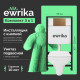 Комплект Унитаз подвесной STWORKI Дублин SETK3504-0605-001-1-6000 с микролифтом + Инсталляция EWRIKA ProLT 0026-2020 + Кнопка 0043 золото матовое