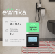Комплект теплого пола EWRIKA MAT EWR 150-8 с терморегулятором ТЕП51Ч черным, электронным