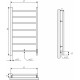 Полотенцесушитель электрический EWRIKA Сафо PN 100x40, хром