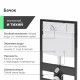 Комплект  Унитаз подвесной Ceramicanova Play CN3001 с микролифтом, безободковый + Система инсталляции для унитазов EWRIKA ProLT 0026-2020 + Кнопка смы