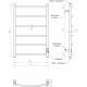 Полотенцесушитель электрический EWRIKA Деметра Д R 80×50, бронза