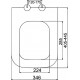 Комплект  Чаша для унитаза подвесного DIWO Сочи 7508N003-0079 безободковая + Крышка-сиденье DIWO Сочи Yakut 0344 с микролифтом + Система инсталляции д