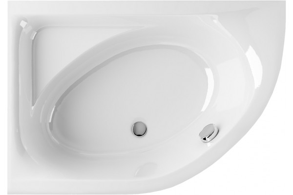 Акриловая ванна Excellent Aquarella L 150x100 см, угловая, с каркасом, асимметричная