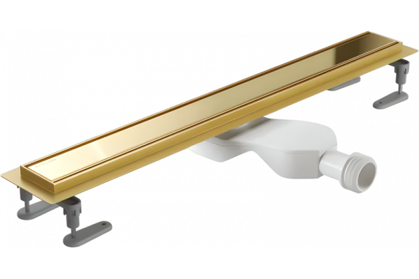 Душевой трап (лоток) Excellent Stilio Gold INEX.1515.800.R.GL 80 см, с декоративной решеткой