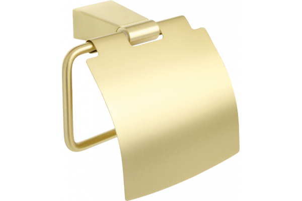 Держатель туалетной бумаги Fixsen Trend Gold FX-99010, с крышкой