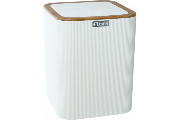 Мусорное ведро Fixsen White Wood FX-402-6 белое