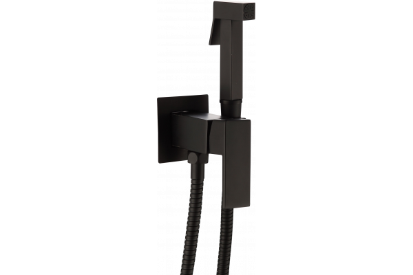 Гигиенический душ Frap F7506-6 со смесителем, С ВНУТРЕННЕЙ ЧАСТЬЮ, черный