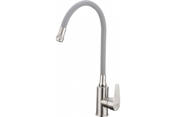 Смеситель для кухни Frap H48 F4448 с гибким изливом, сатин