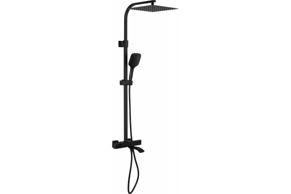 Душевая стойка Gappo G07-6 G2407-60 с термостатом, черная