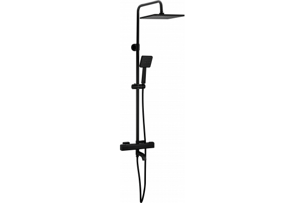Душевая стойка Gappo G91 G2491-6 с термостатом, черная