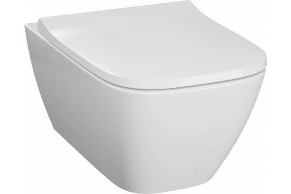 Унитаз подвесной Geberit Smyle Square 500.683.01.1 с крышкой-сиденьем с микролифтом