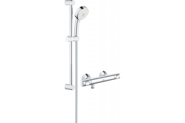 Термостатический смеситель Grohe Grohtherm 34793000, + Душевой гарнитур Grohe New Tempesta Cosmopolitan 27787002