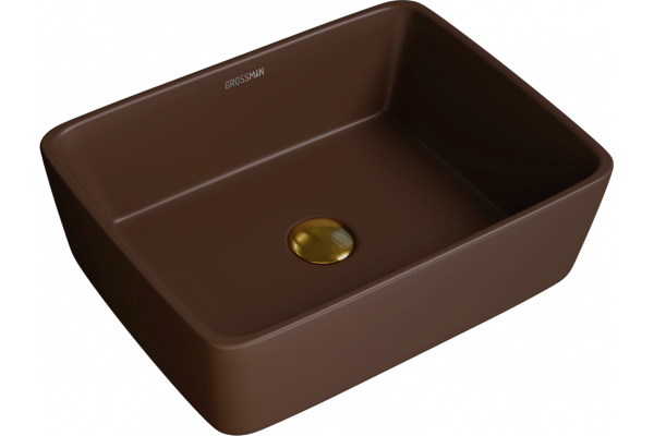 Раковина Grossman Color GR-3016 коричневая матовая