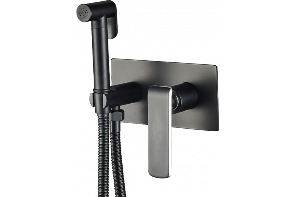 Гигиенический душ Haiba HB55548-7, со смесителем, черный