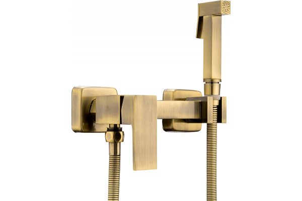 Гигиенический душ Haiba HB5513-4 со смесителем, бронза