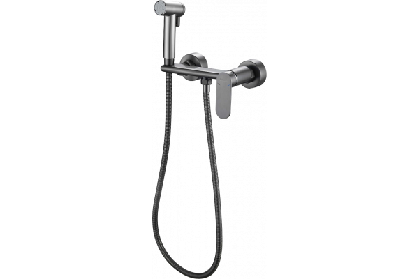 Гигиенический душ Haiba HB5516-3, со смесителем, оружейная сталь