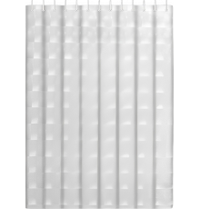 Штора для ванной Haiba HB75101-1 белая, 3D