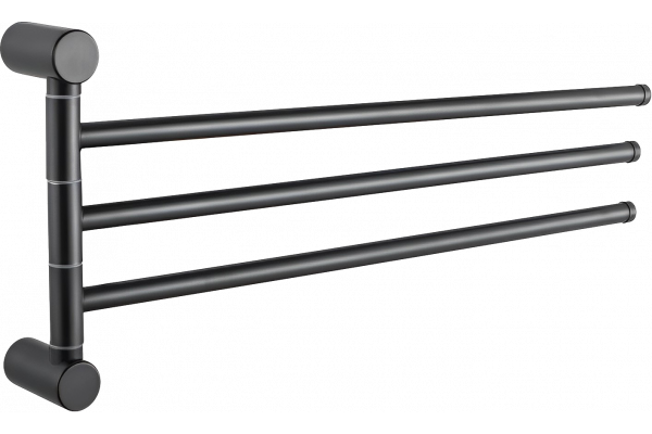 Полотенцедержатель Haiba HB84-7 тройной, черный