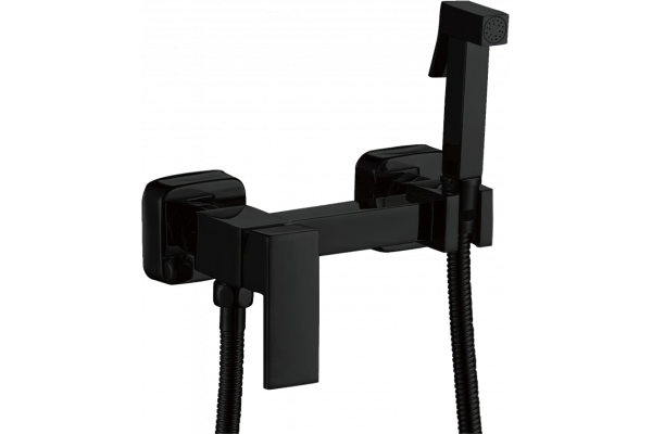 Гигиенический душ Haiba HB13-7 со смесителем, черный