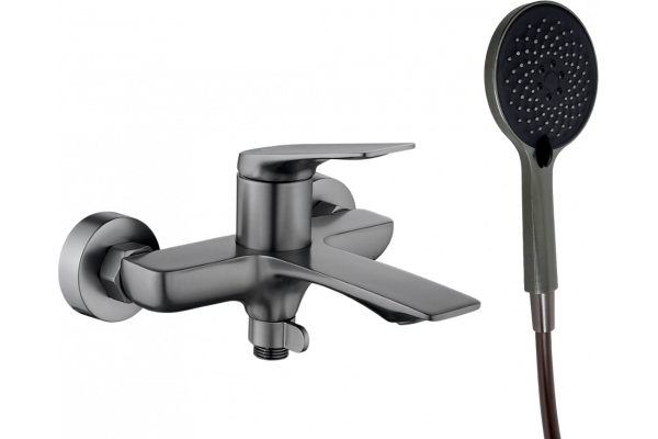 Смеситель для ванны с душем Haiba HB60816-3 пепельный