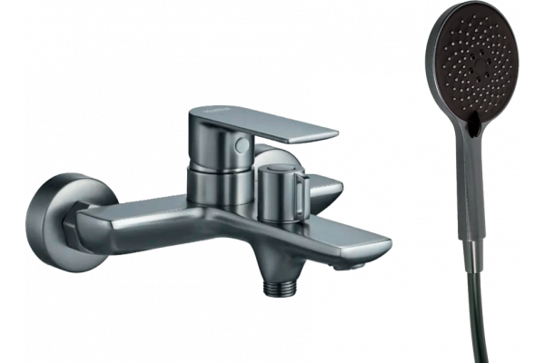 Смеситель для ванны с душем Haiba HB60505-3 пепельный