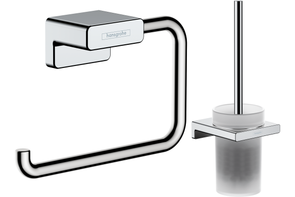 Набор Hansgrohe AddStoris Держатель туалетной бумаги 41771000 + Ершик 41752000 хром