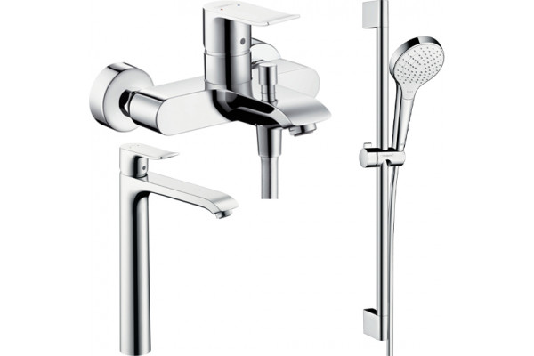 Душевой комплект Hansgrohe Metris 31480000 + 31082000 + душевой гарнитур
