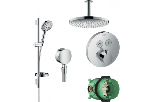 Душевой комплект Hansgrohe Raindance Select E 300 27337000+26630000+27506000+15743000+1800180