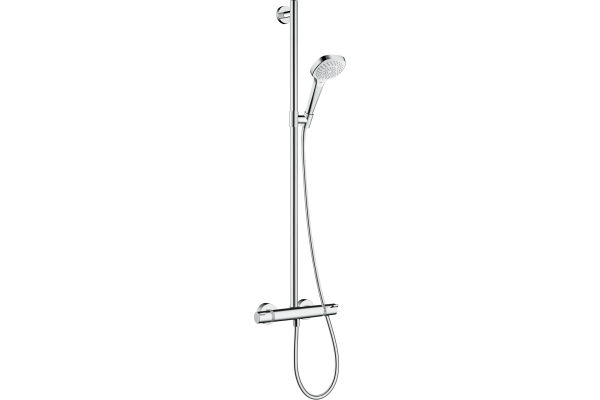 Душевой комплект Hansgrohe Croma Select E SemiPipe Multi 27248400 с термостатическим смесителем