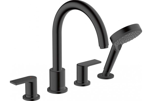 Смеситель на борт ванны Hansgrohe Vernis Shape 71459670 черный