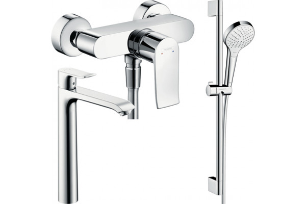 Душевой комплект Hansgrohe Metris 31680000 + 31082000 + душевой гарнитур