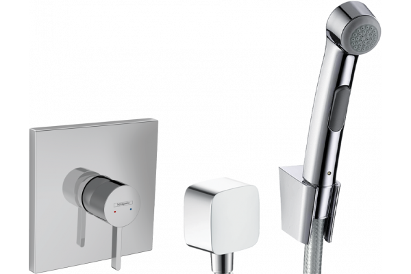 Гигиенический душ Hansgrohe 32128000 со смесителем 76615000