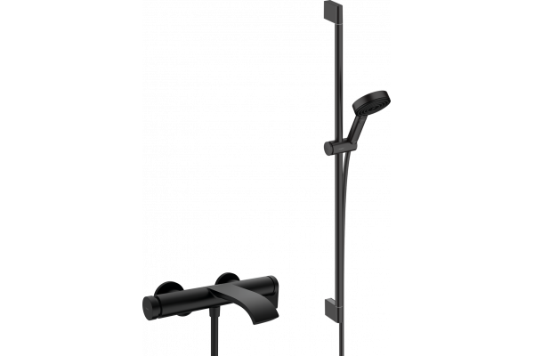 Смеситель для ванны с душем Hansgrohe Vivenis 75420670 + Душевой гарнитур Hansgrohe Pulsify Relaxation 105 3jet 24170670 матовый