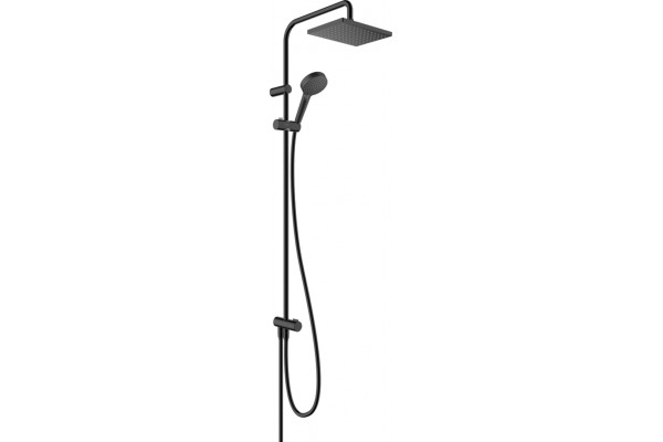 Душевая стойка Hansgrohe Vernis Shape 26289670 Showerpipe 230 1jet Reno EcoSmart, черный