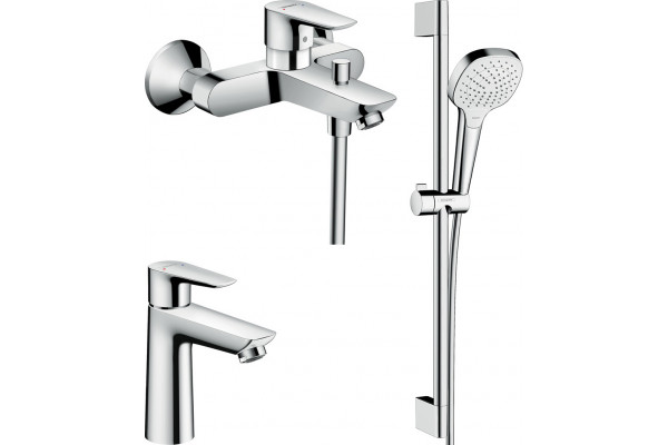 Душевой комплект Hansgrohe Talis E 71710000 + Talis E 71740000 + душевой гарнитур Croma Select E Vario 26582400