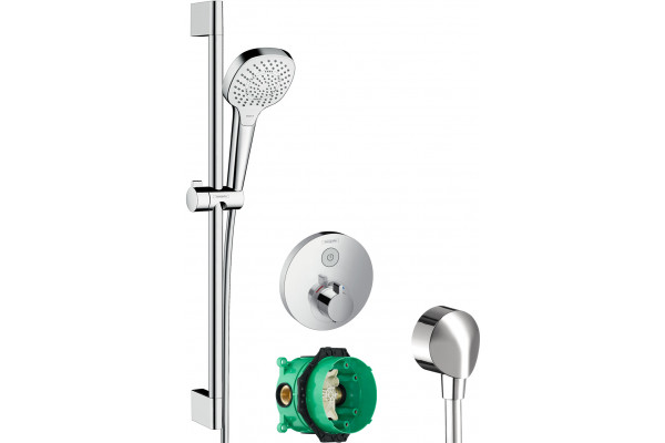 Душевой комплект Hansgrohe Термостат ShowerSelect S 15744000 + 01800180 + 27454000 + 26580400