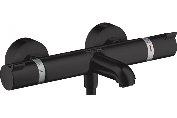 Термостатический смеситель Hansgrohe Ecostat Comfort 13114670 для ванны с душем, матовый черный