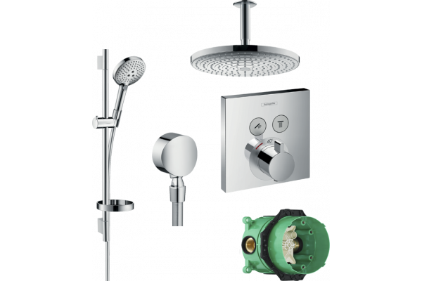 Душевой комплект Hansgrohe Raindance Select E 300 27337000+26630000+27506000+15763000+1800180
