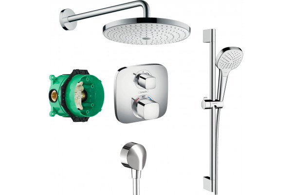Душевой комплект Hansgrohe Ecostat E 15708000 5 в 1
