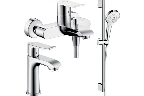 Душевой комплект Hansgrohe Metris 31480000 + 31088000 + душевой гарнитур