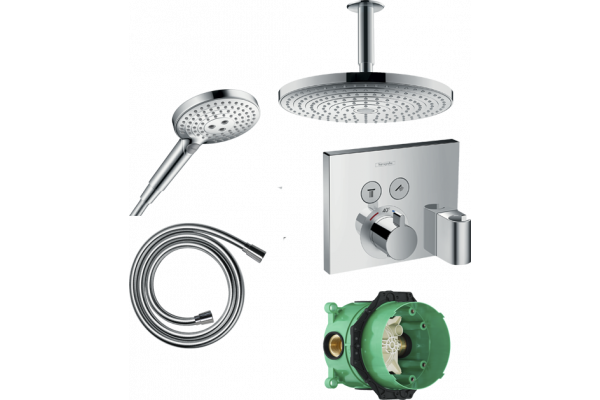 Душевой комплект Hansgrohe Raindance Select E 300 27337000+26530000+28272000+15765000+1800180