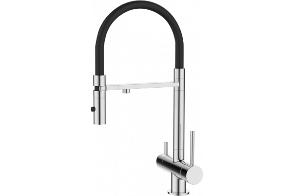Смеситель для кухни IDDIS Ace ACESBFFi05 хром, с гибким изливом
