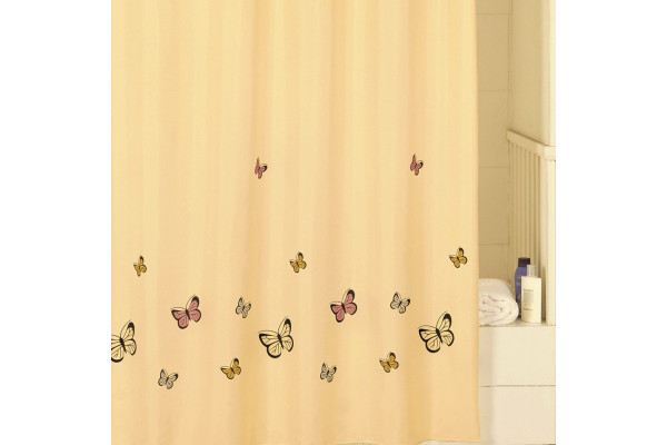 Штора для ванной IDDIS Butterfly Yellow Butterfly