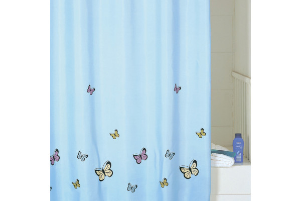 Штора для ванной IDDIS Butterfly Blue Butterfly