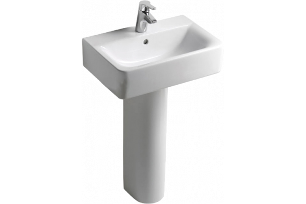 Раковина Ideal Standard Connect Cube E788601 55 см, с пьедесталом