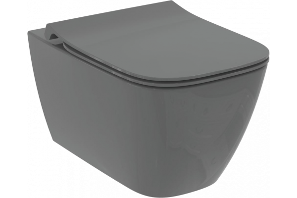 Унитаз подвесной Ideal Standard I Life B T533058 безободковый, с микролифтом, технология RimLS+, серый
